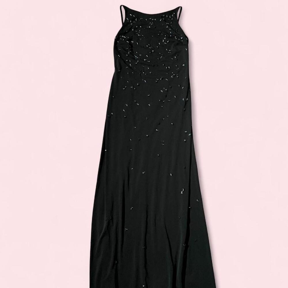 Beaded Whimsygoth Celestial Whimsical Dark Fairy Core Open Back Evening Dress‎